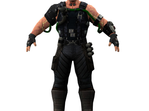 Villain Bane 3D मॉडल