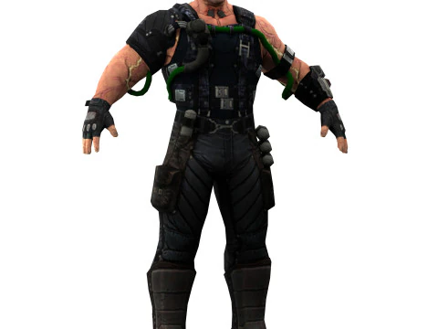 Villain Bane 3D Model
