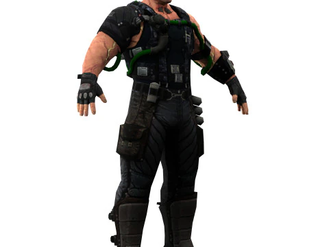 Villain Bane 3D Model