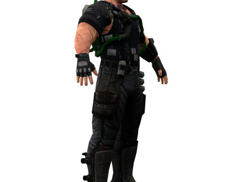 Villain Bane 3D Model