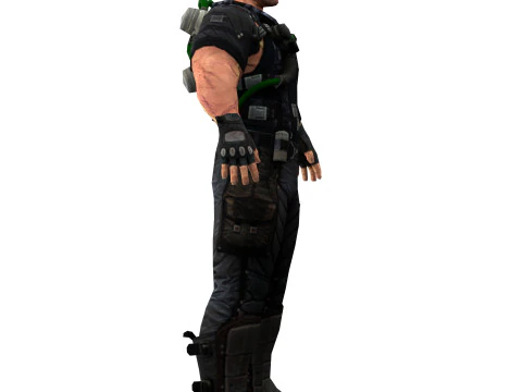 Villain Bane 3D Model