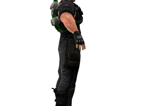 Villain Bane 3D Model