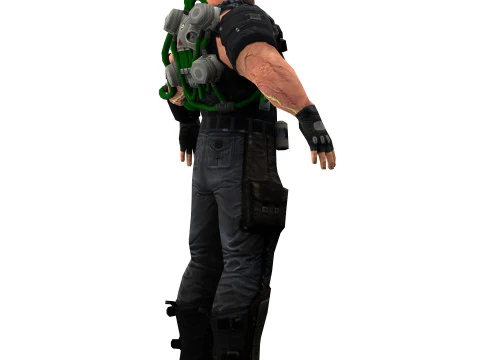 Villain Bane 3D Model