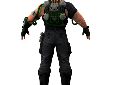 Villain Bane 3D Model