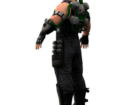 Villain Bane 3D Model