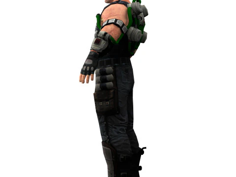 Villain Bane 3D Model