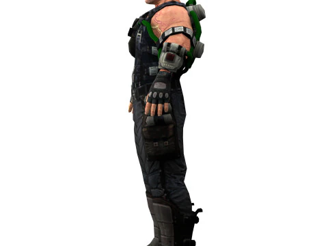 Villain Bane 3D Model
