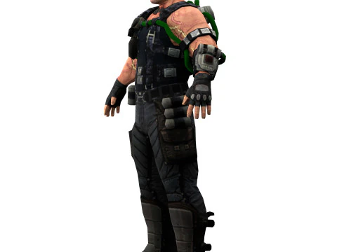 Villain Bane 3D Model