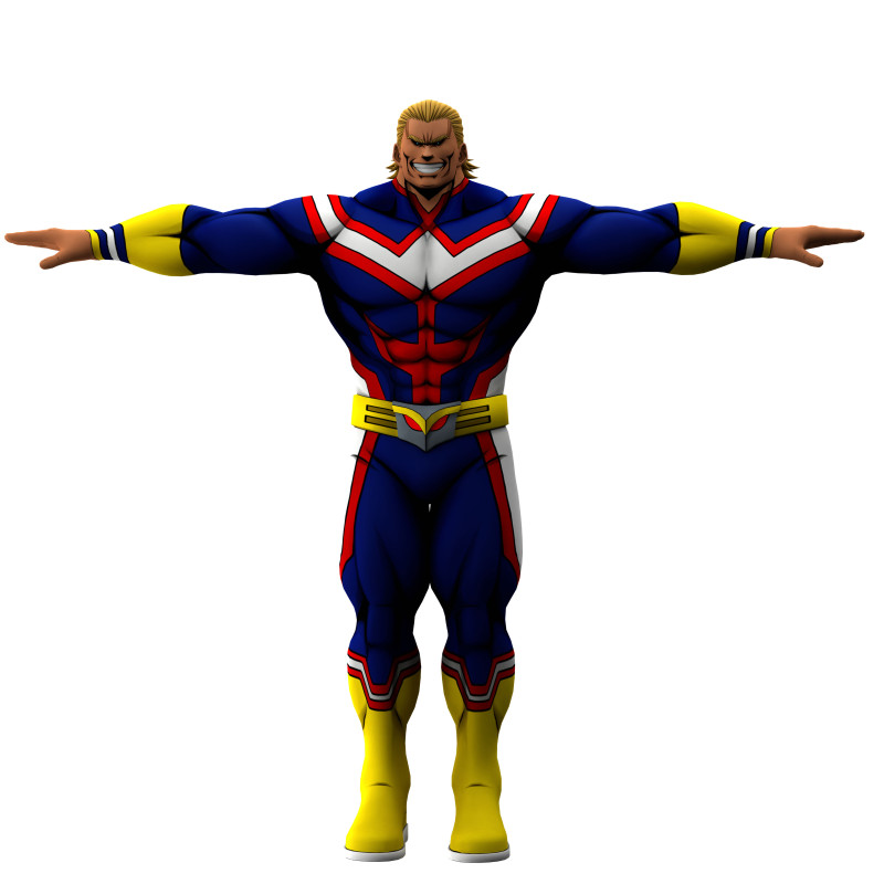 All Might Modelo 3D .c4d .max .obj .3ds .fbx .stl .blend