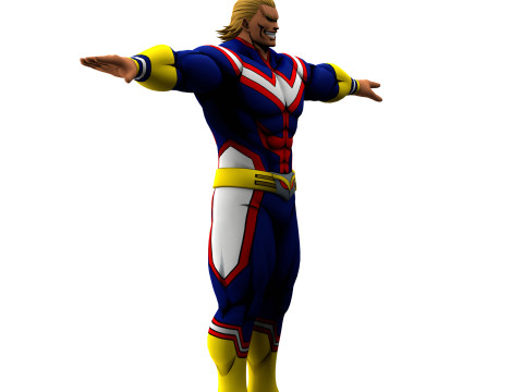 All Might Modelo 3D