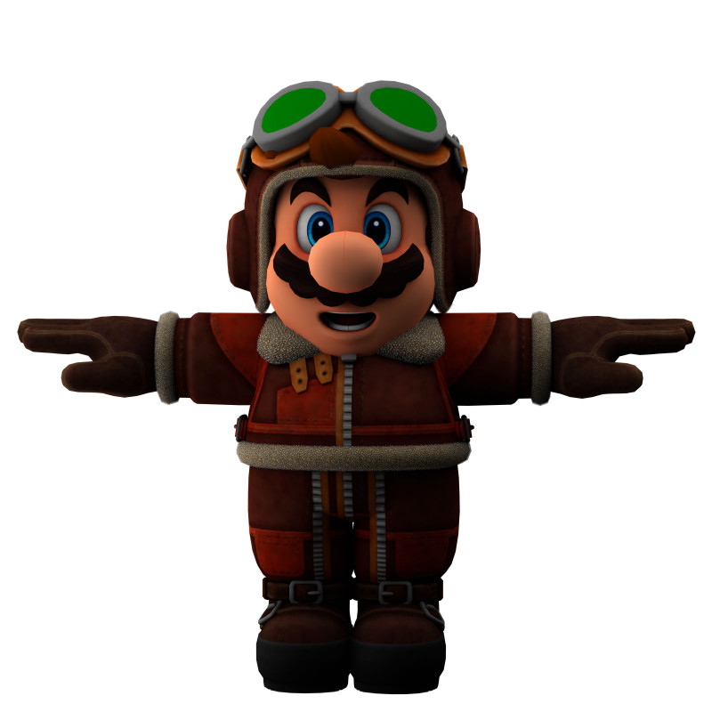 Super Mario 3D Model .c4d .max .obj .3ds .fbx .stl .blend 