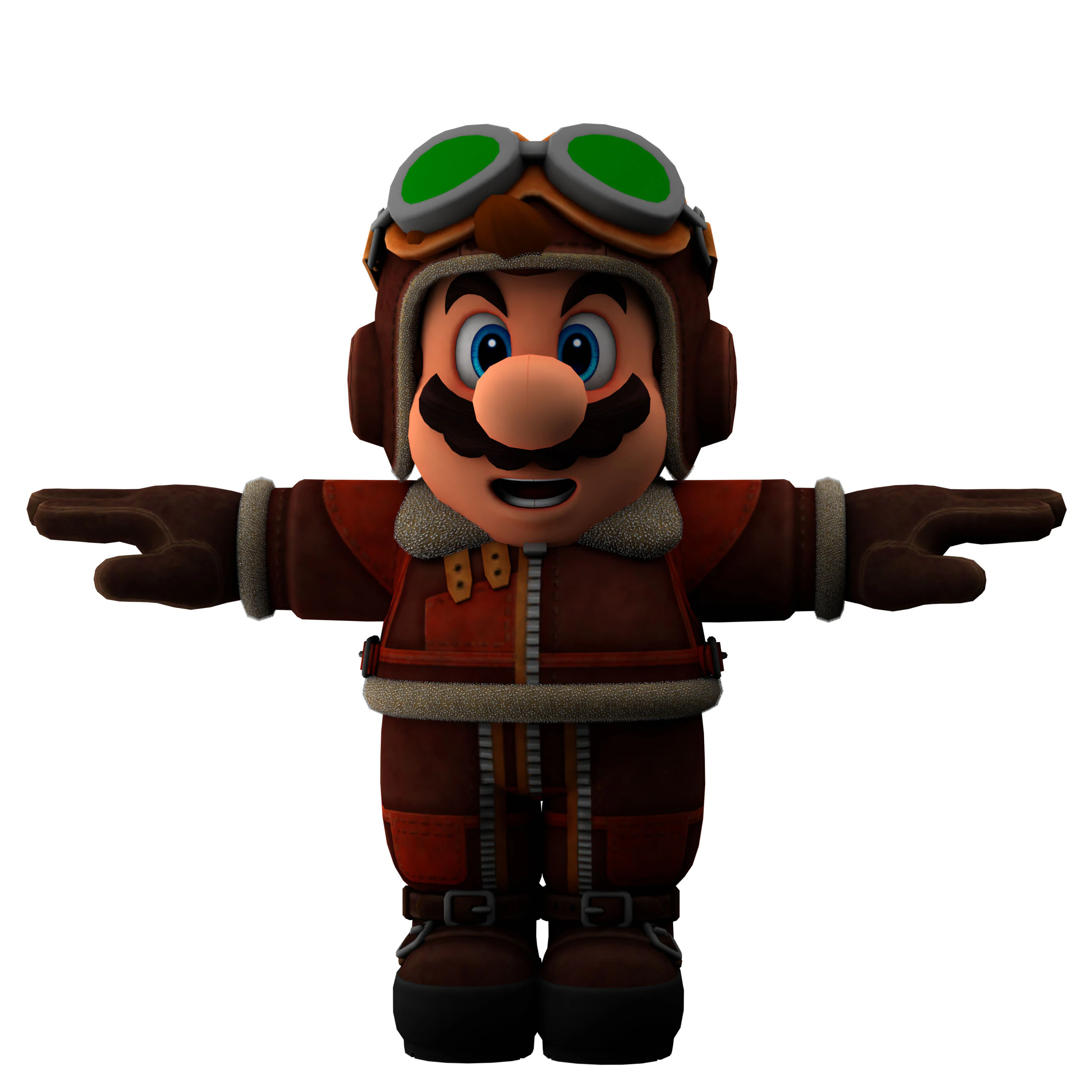 Super Mario 3D Model .c4d .max .obj .3ds .fbx .stl .blend 
