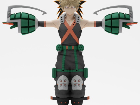 Katsuki Bakugo 3D Model