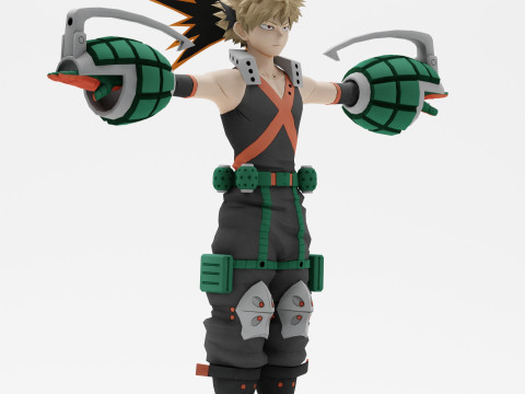 Katsuki Bakugo 3D Модель