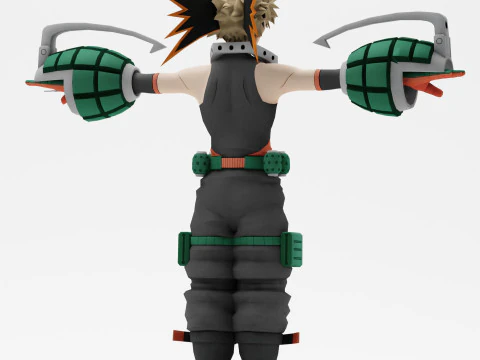 Katsuki Bakugo 3D Model
