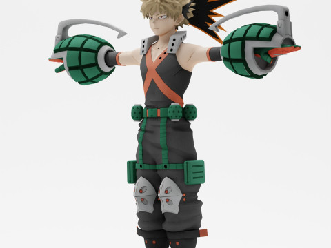 Katsuki Bakugo 3D Модель