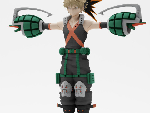 Katsuki Bakugo 3D Модель