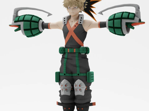 Katsuki Bakugo 3D Model