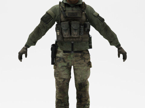 Soldier 3 3D Model
