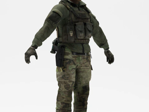 Soldier 3 3D Model