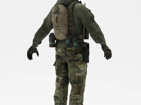 Soldier 3 3D Model