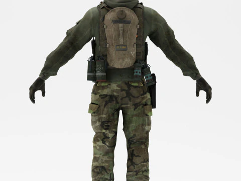 Soldier 3 3D Model