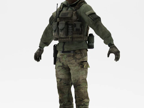 Soldier 3 3D Model