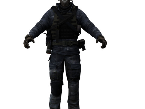 Soldier 2 3D Model