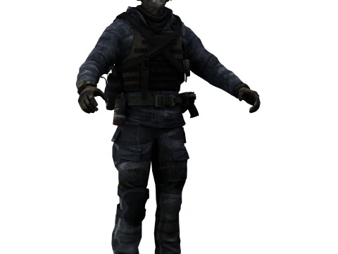 Soldier 2 3D Model