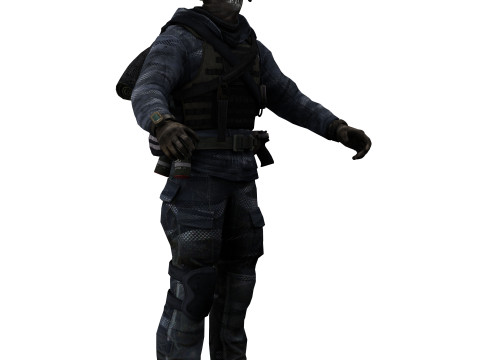 Soldier 2 Model 3D