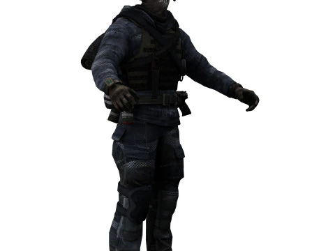 Soldier 2 3D Model