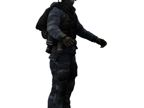 Soldier 2 Model 3D