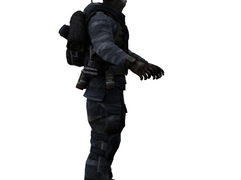 Soldier 2 Model 3D