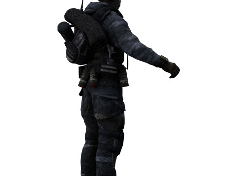 Soldier 2 Model 3D