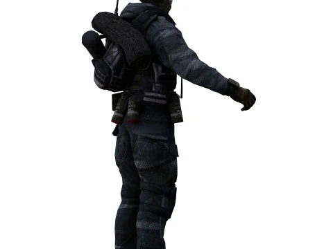 Soldier 2 3D Model