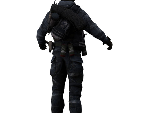 Soldier 2 Model 3D
