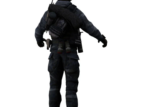 Soldier 2 3D Model