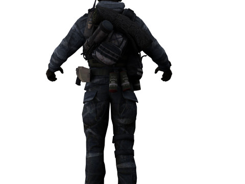 Soldier 2 Model 3D