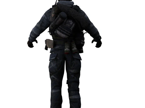 Soldier 2 3D Model