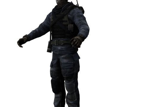 Soldier 2 Model 3D