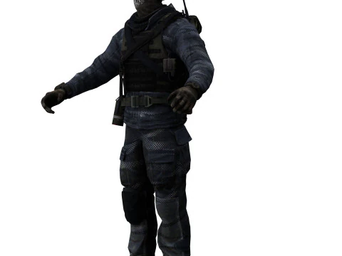Soldier 2 3D Model