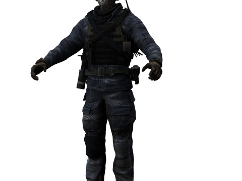 Soldier 2 Model 3D