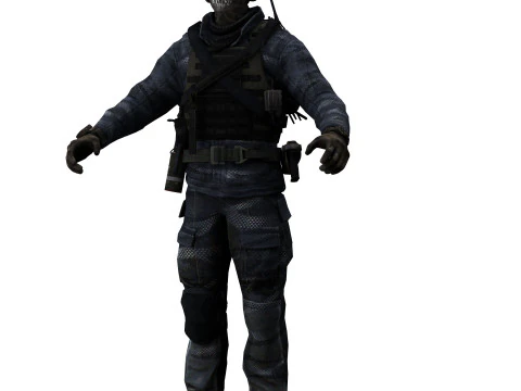 Soldier 2 3D Model