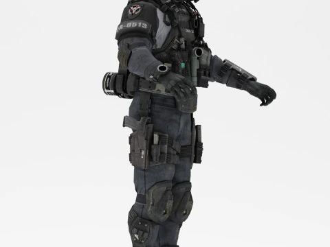 Soldier 1 3D Model