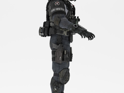 Soldier 1 3D 模型