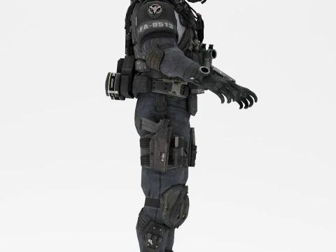 Soldier 1 3D Model