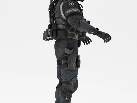 Soldier 1 3D Model