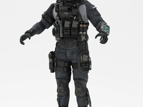 Soldier 1 3D Model
