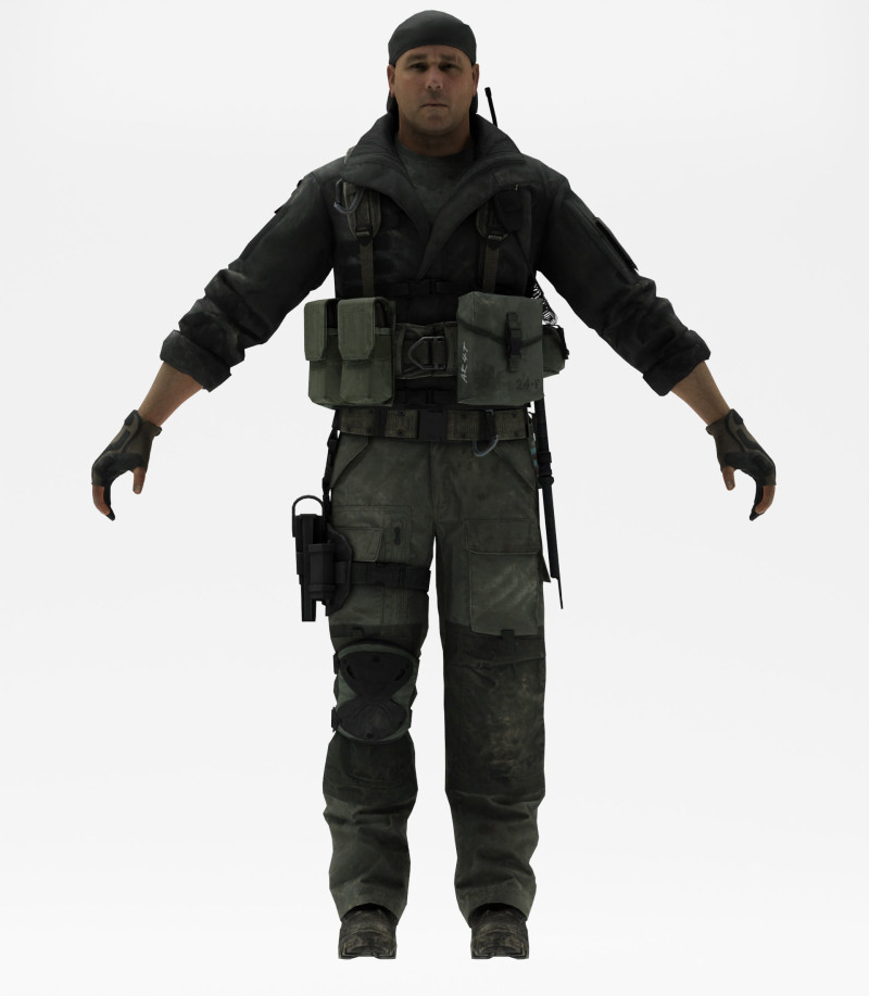 Soldier 4 3D Model .c4d .max .obj .3ds .fbx .stl .blend 