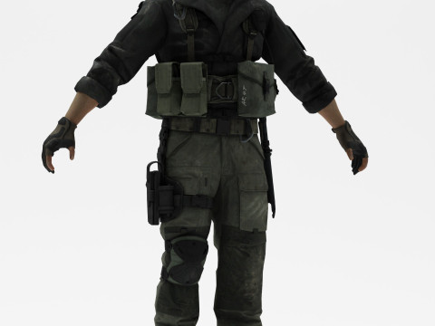 Soldier 4 3D Model